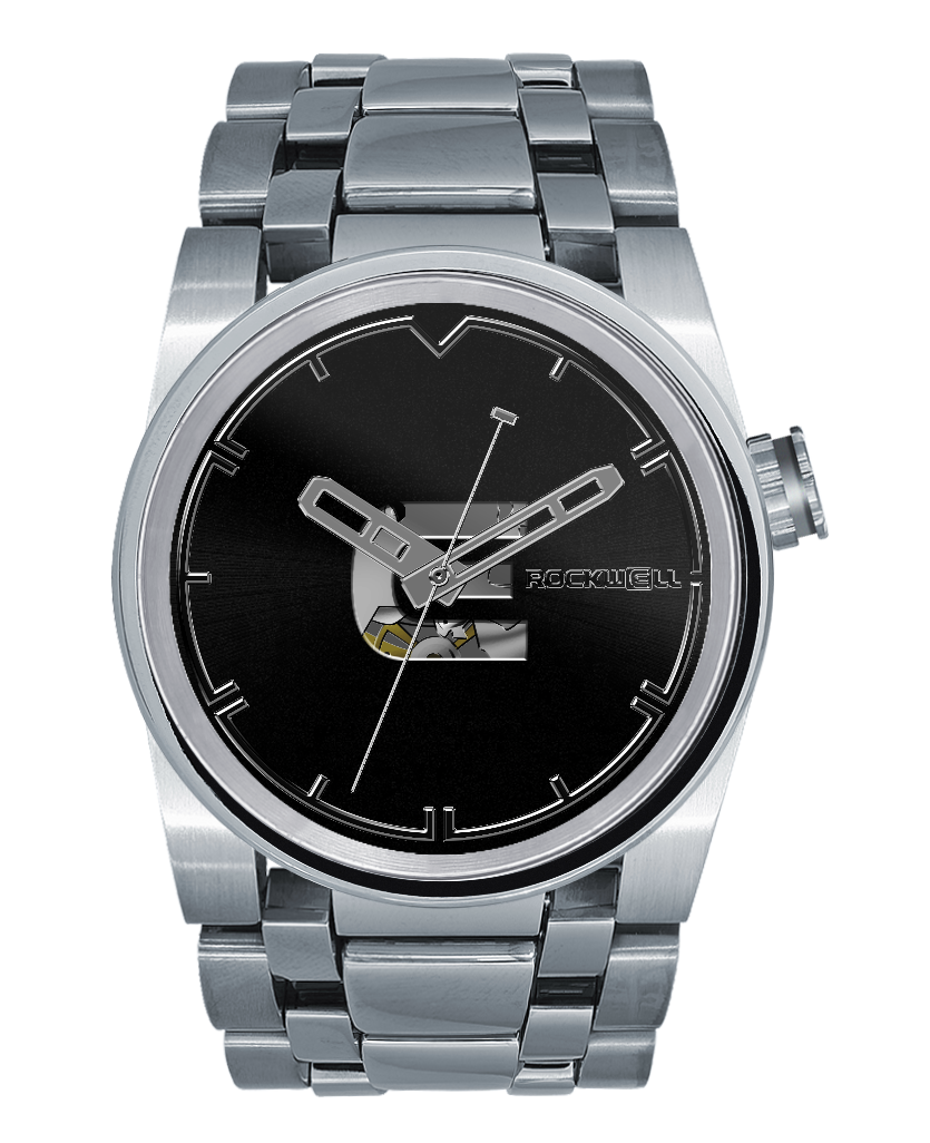 50mm Automatic Washington Edition Men's Luxury Watch in Silver/Black by  Rockwell Time