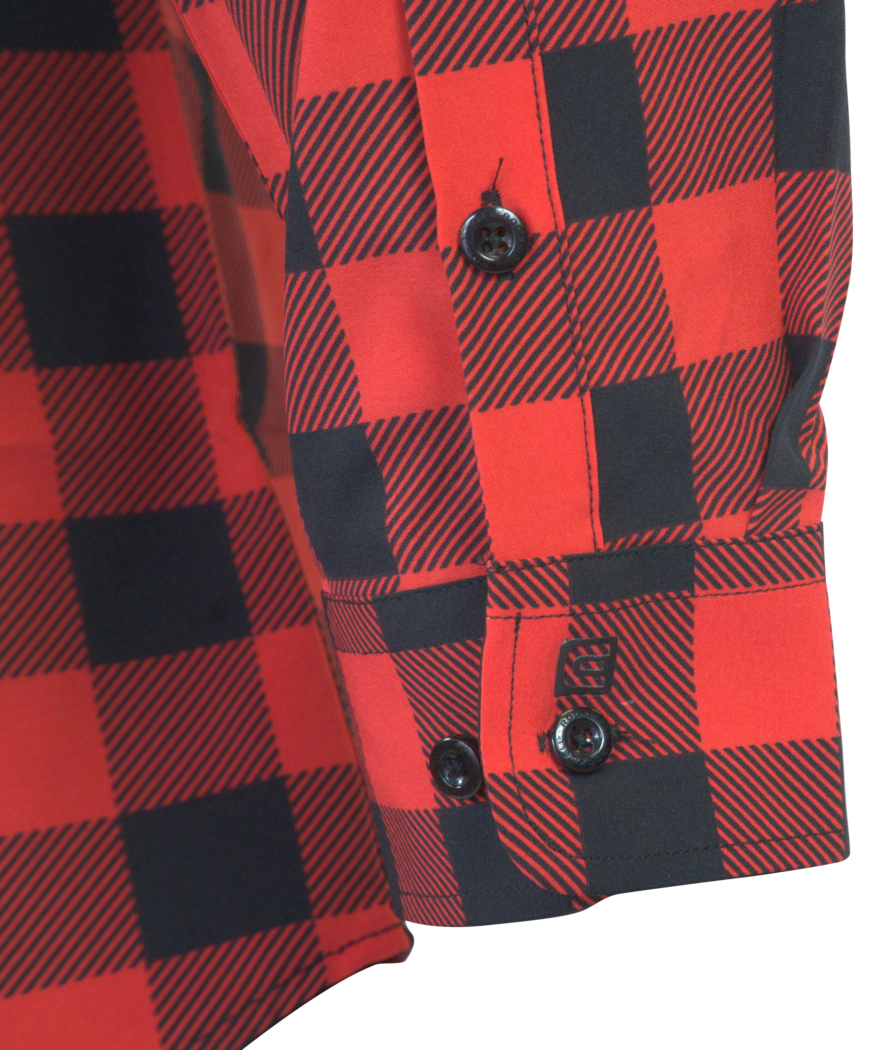 The Titan - Black/Red Plaid Long Sleeve