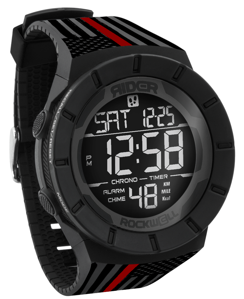 Coliseum Fit™ Assault - Thin Red Line Edition (Phantom Black) Watch