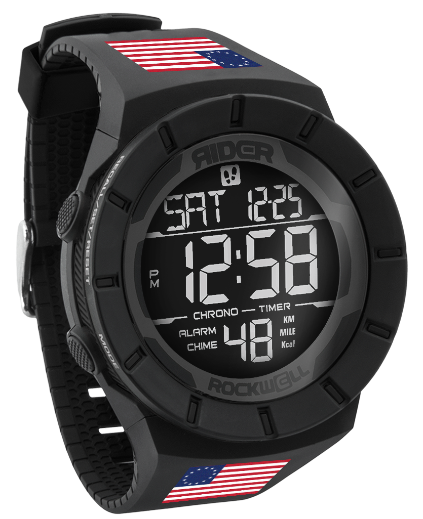 Coliseum Fit™ Betsy Ross Edition (Phantom Black) Watch phantom black betsy ross flag edition coliseum with rockwell fit technology