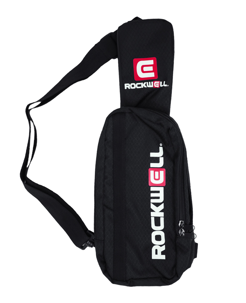 rockwell black shoulder sling bag 