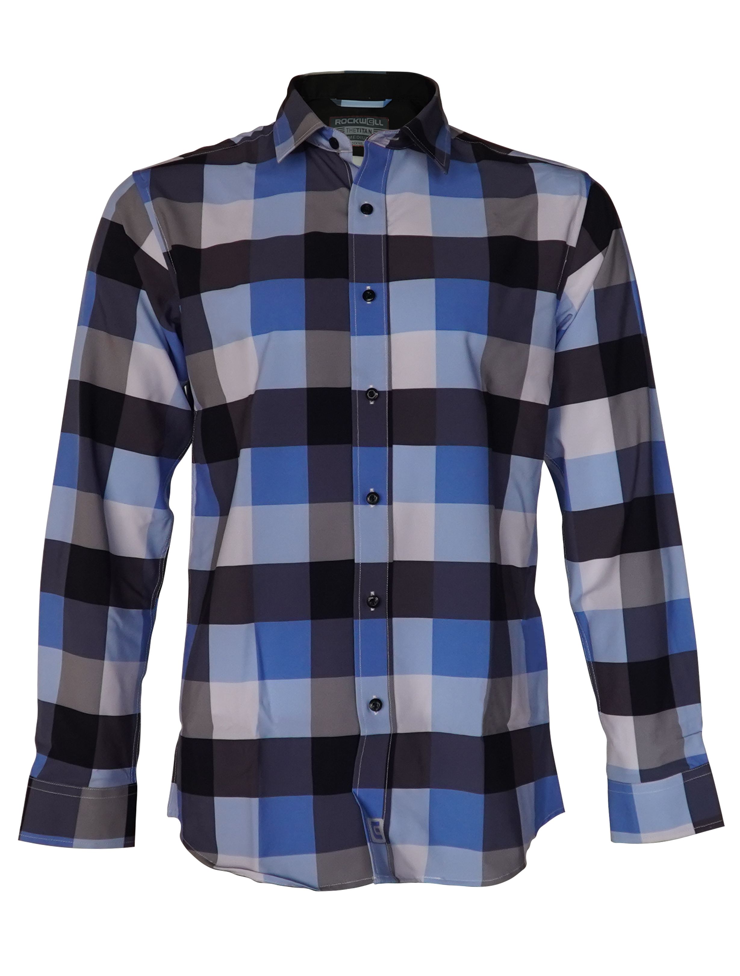 The Titan - Blue Pattern Long Sleeve