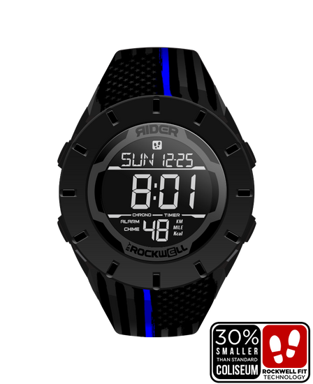 Coliseum Fit™ Forum - Thin Blue Line Assault Edition (Phantom Black) Watch