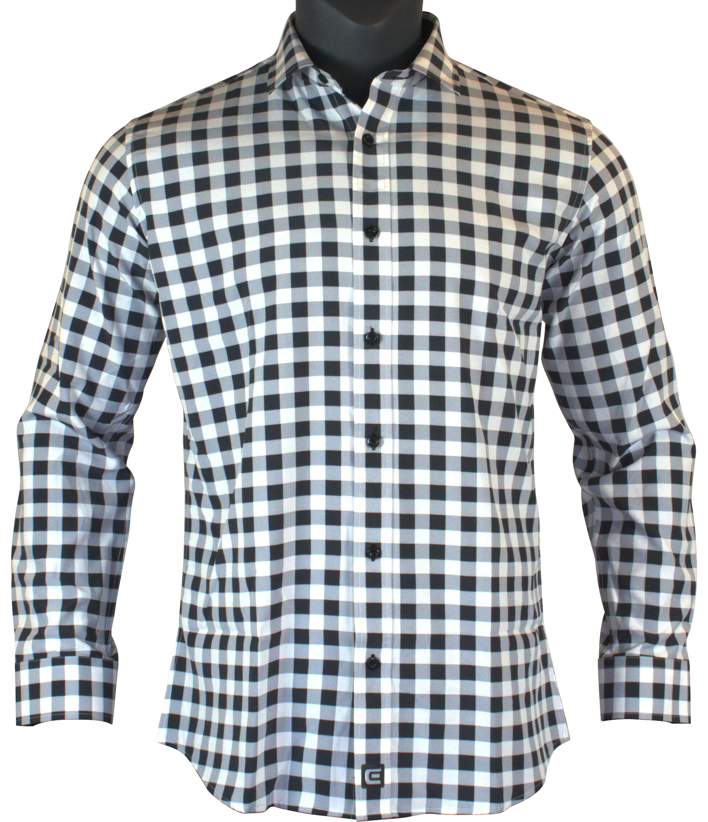 The Titan - Grey Plaid Long Sleeve