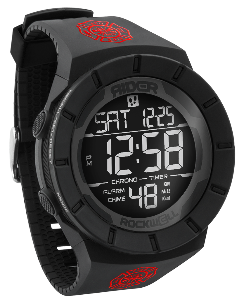 Coliseum Fit™ Firefighter - Maltese Cross Edition (Phantom Black) Watch phantom black maltese cross edition coliseum with rockwell fit technology