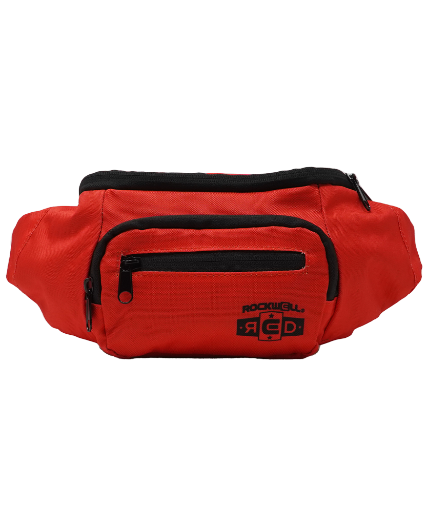 Red top bum bag