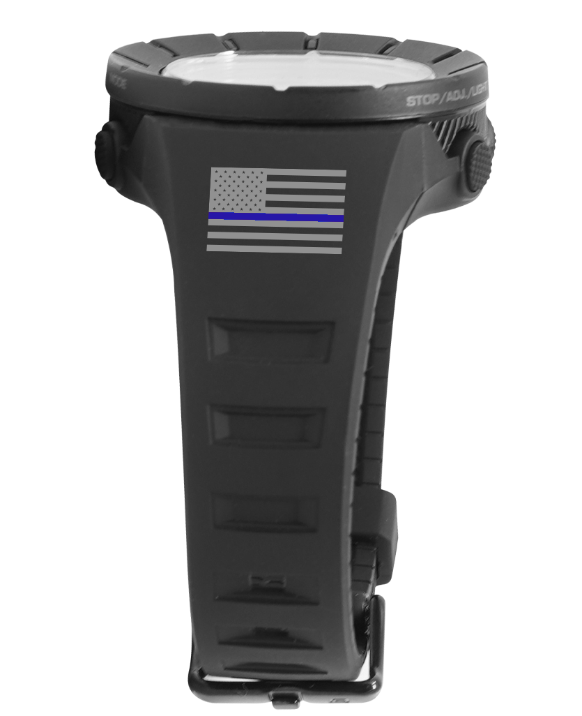 Coliseum Fit™ Forum - Thin Blue Line Freedom Edition (Phantom Black) Watch