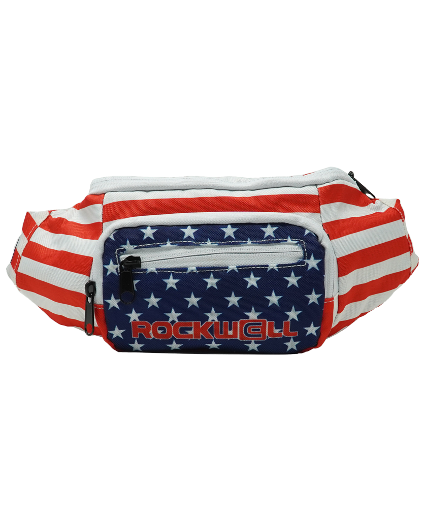 USA Flag Fanny Pack Bag by Rockwell Time