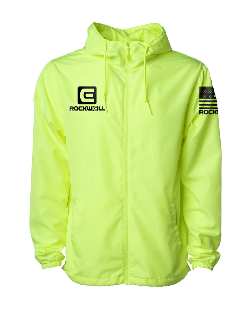 Safety yellow 2025 windbreaker jacket