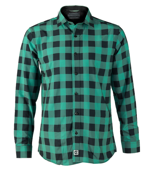 The Titan - Black/Green Plaid Long Sleeve The Titan - Black/Green Plaid Long Sleeve