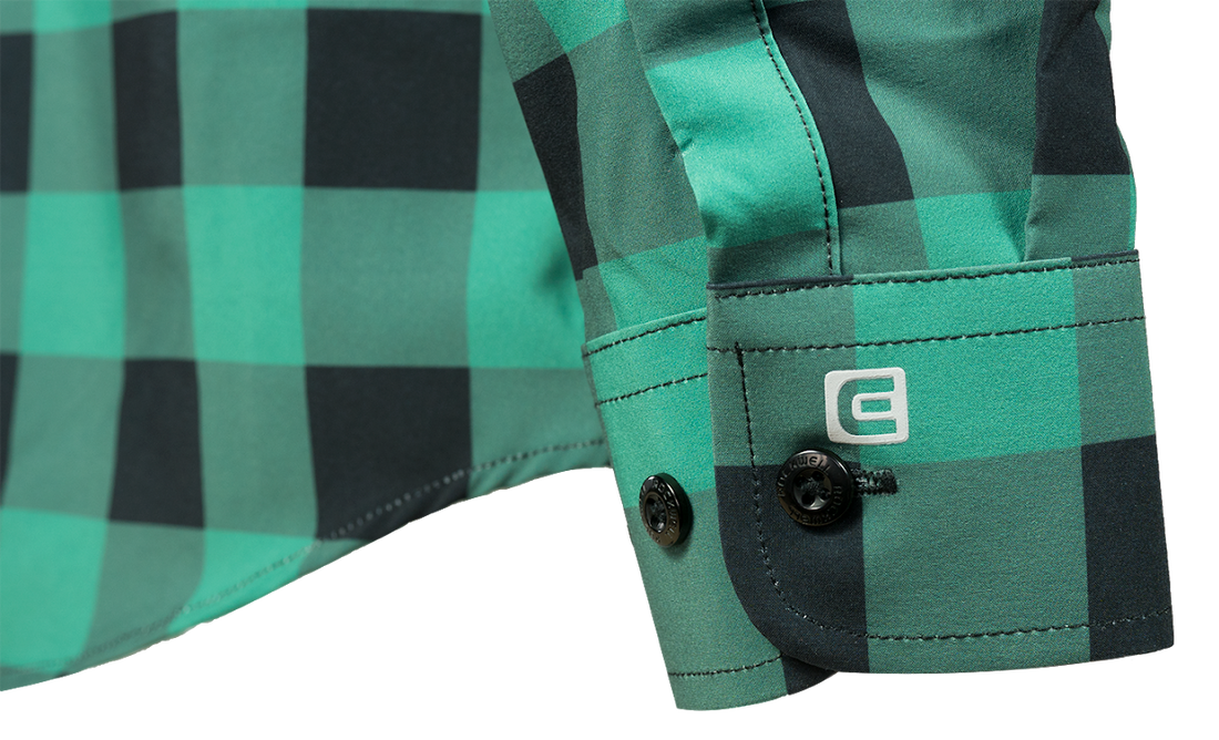 The Titan - Black/Green Plaid Long Sleeve The Titan - Black/Green Plaid Long Sleeve