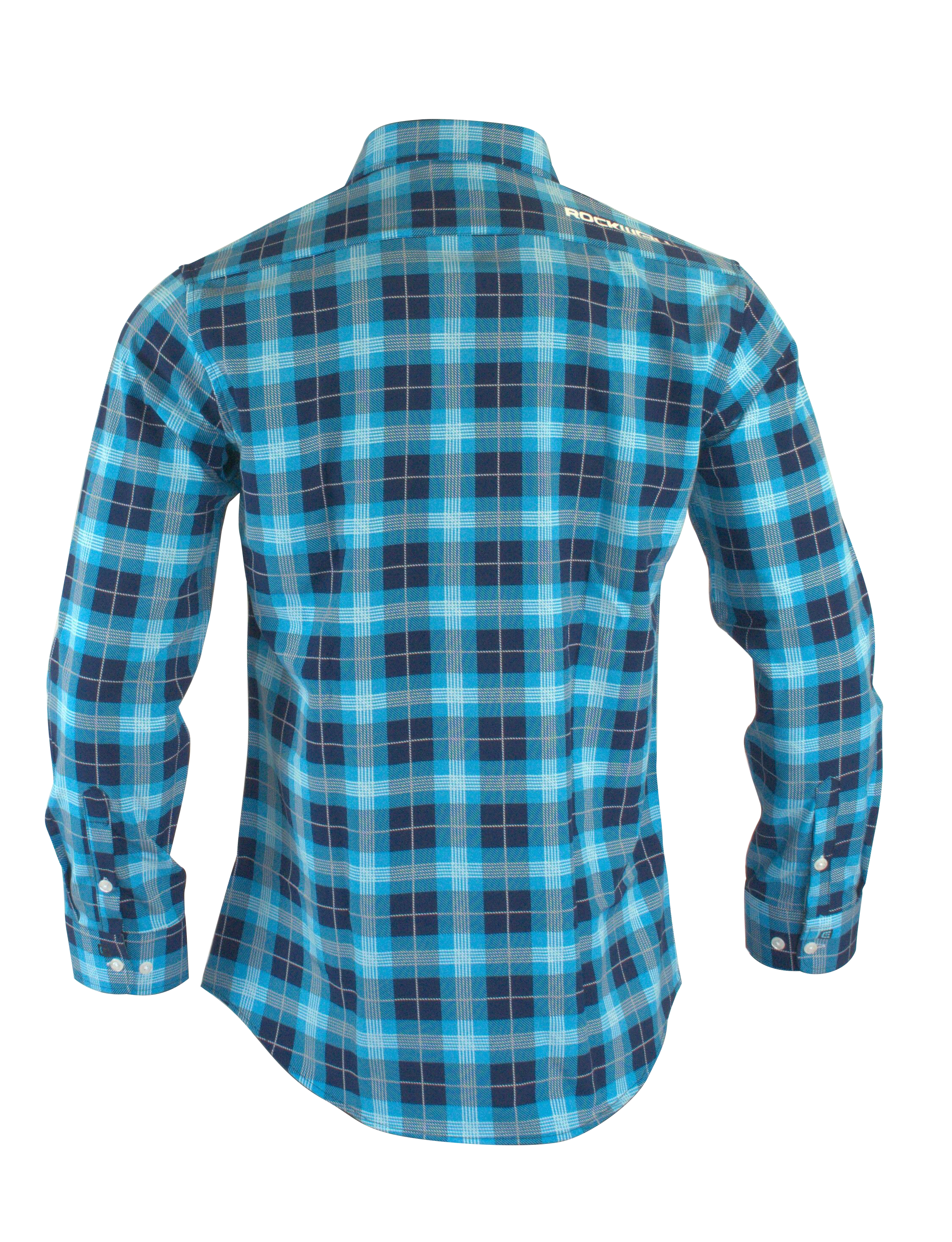 The Titan - Blue Plaid Long Sleeve