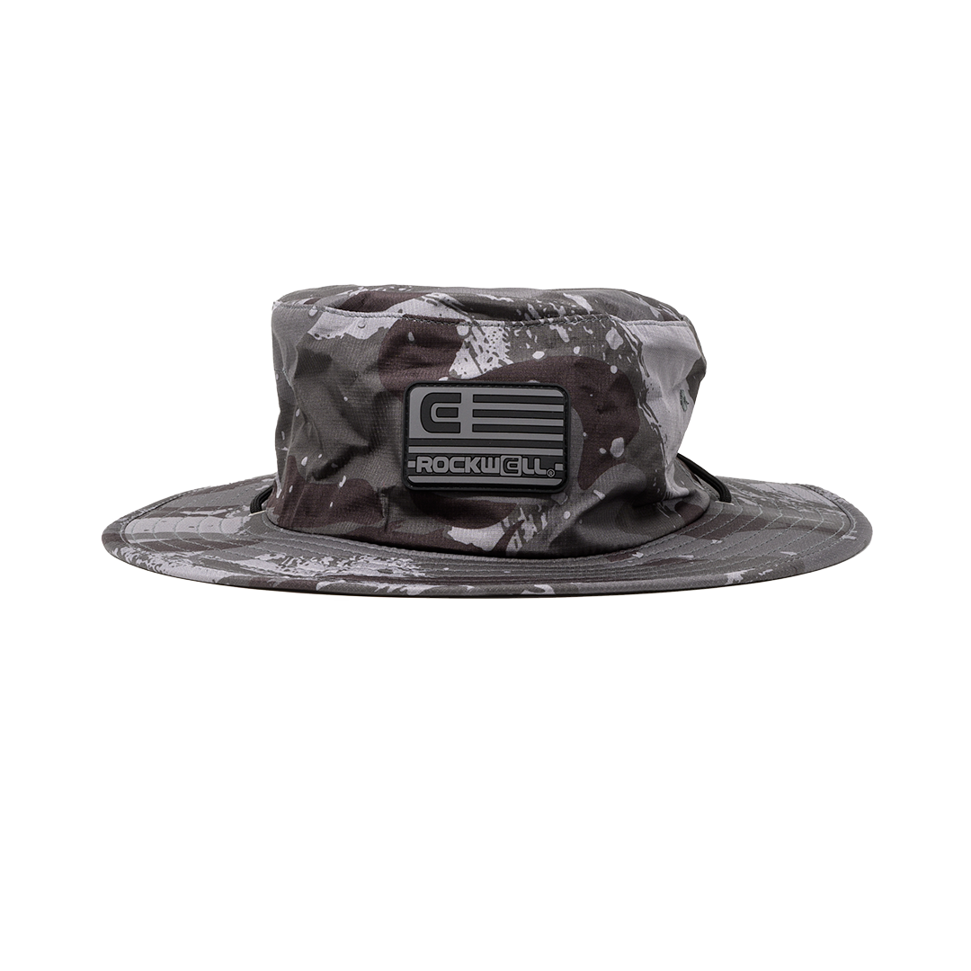 Rockwell Board Brimmed Black Flag Hat