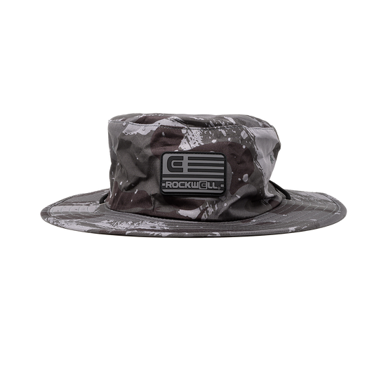 Rockwell Board Brimmed Black Flag Hat