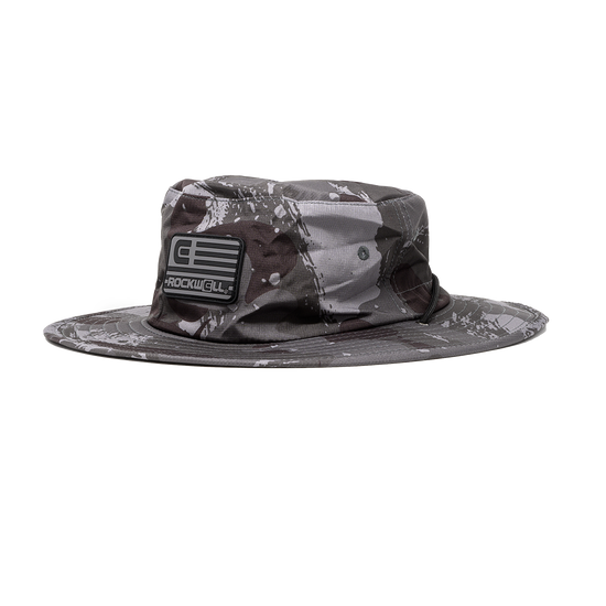 Rockwell Board Brimmed Black Flag Hat