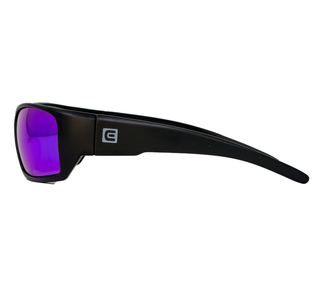 Anvil Black Frame Green Mirrored Lens Side