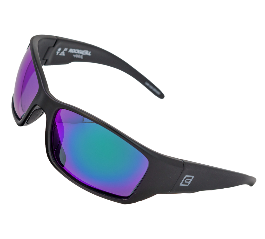 Anvil Black Frame Green Mirrored Lens Tilt