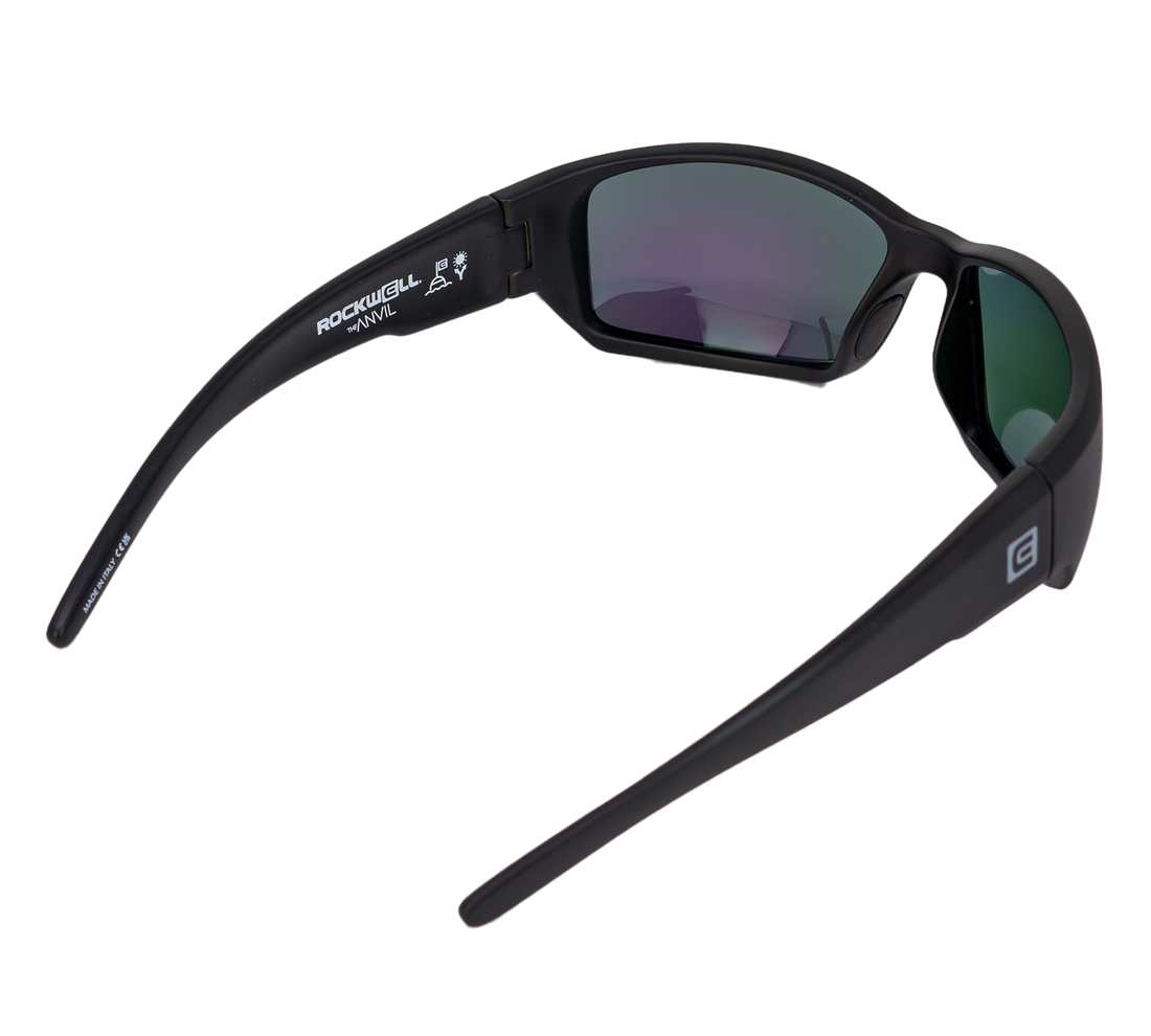 Anvil Black Frame Green Mirrored Lens Back Angle