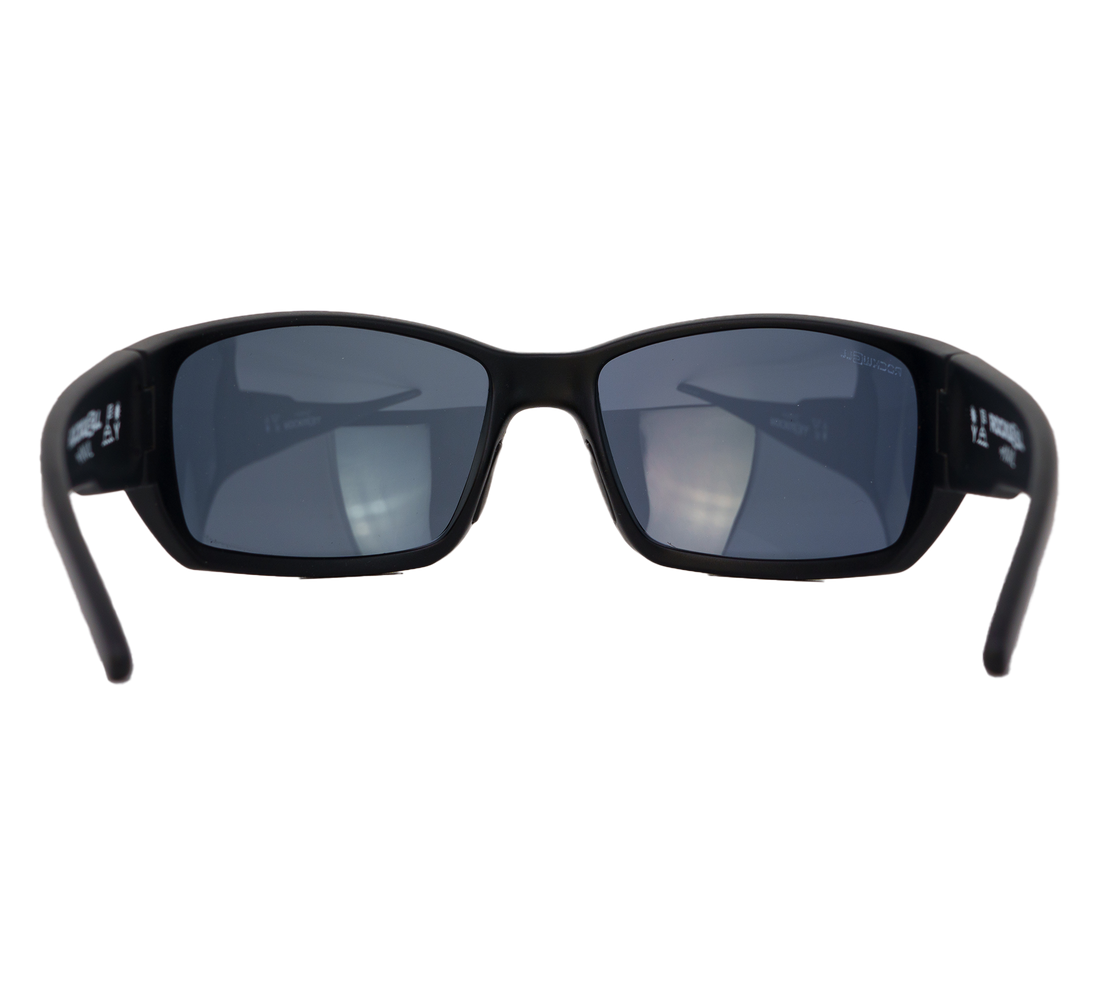 Anvil Black Frame Silver Mirrored Lens Back Angle