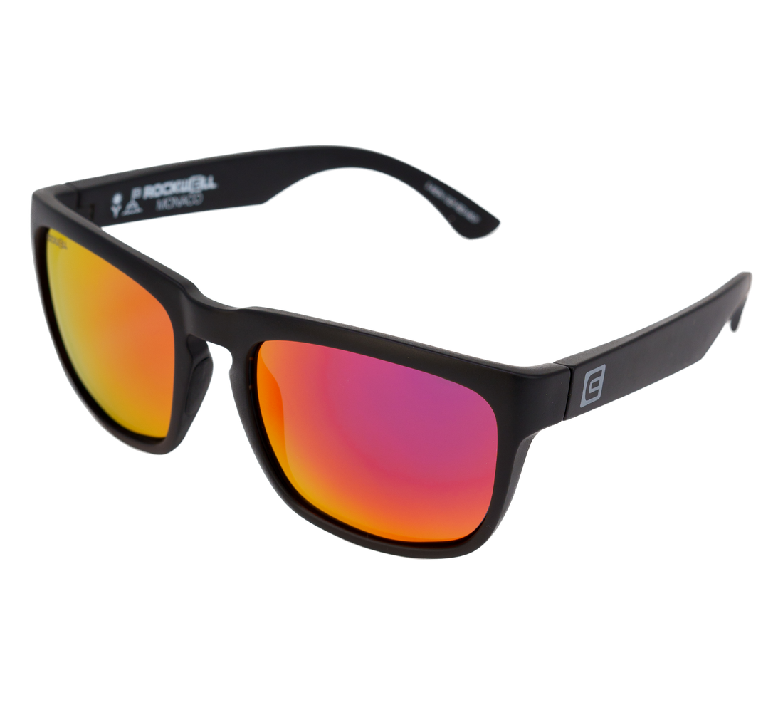 Monaco Black Frame Red Lens side tilt angle
