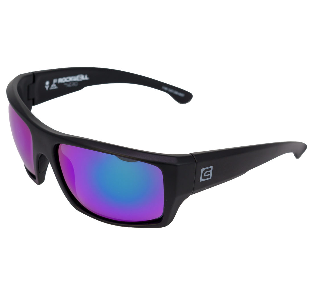 Nero Black Frame Green Lens tilt side angle