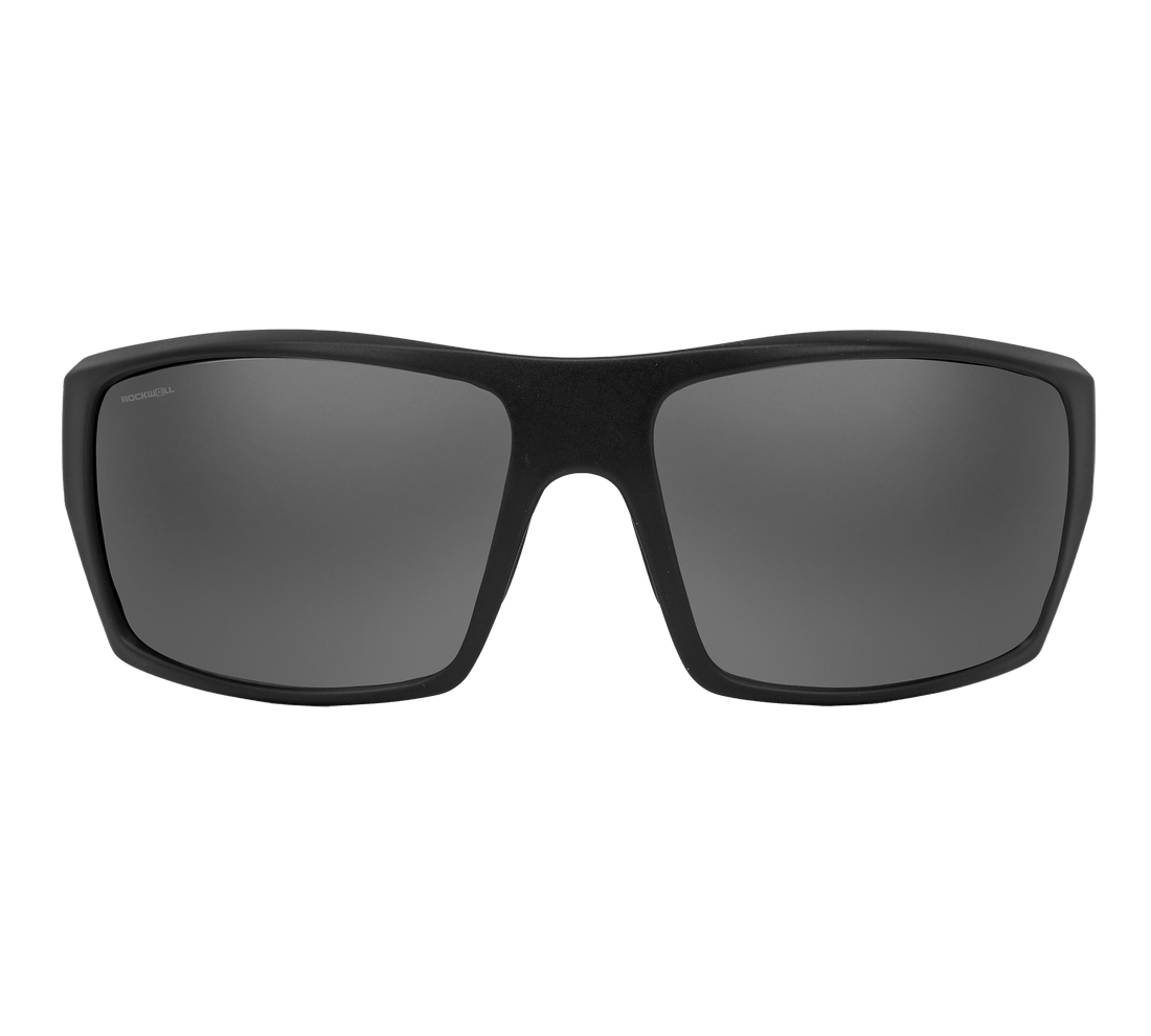 Nero Black Frame Silver Lens Front Angle
