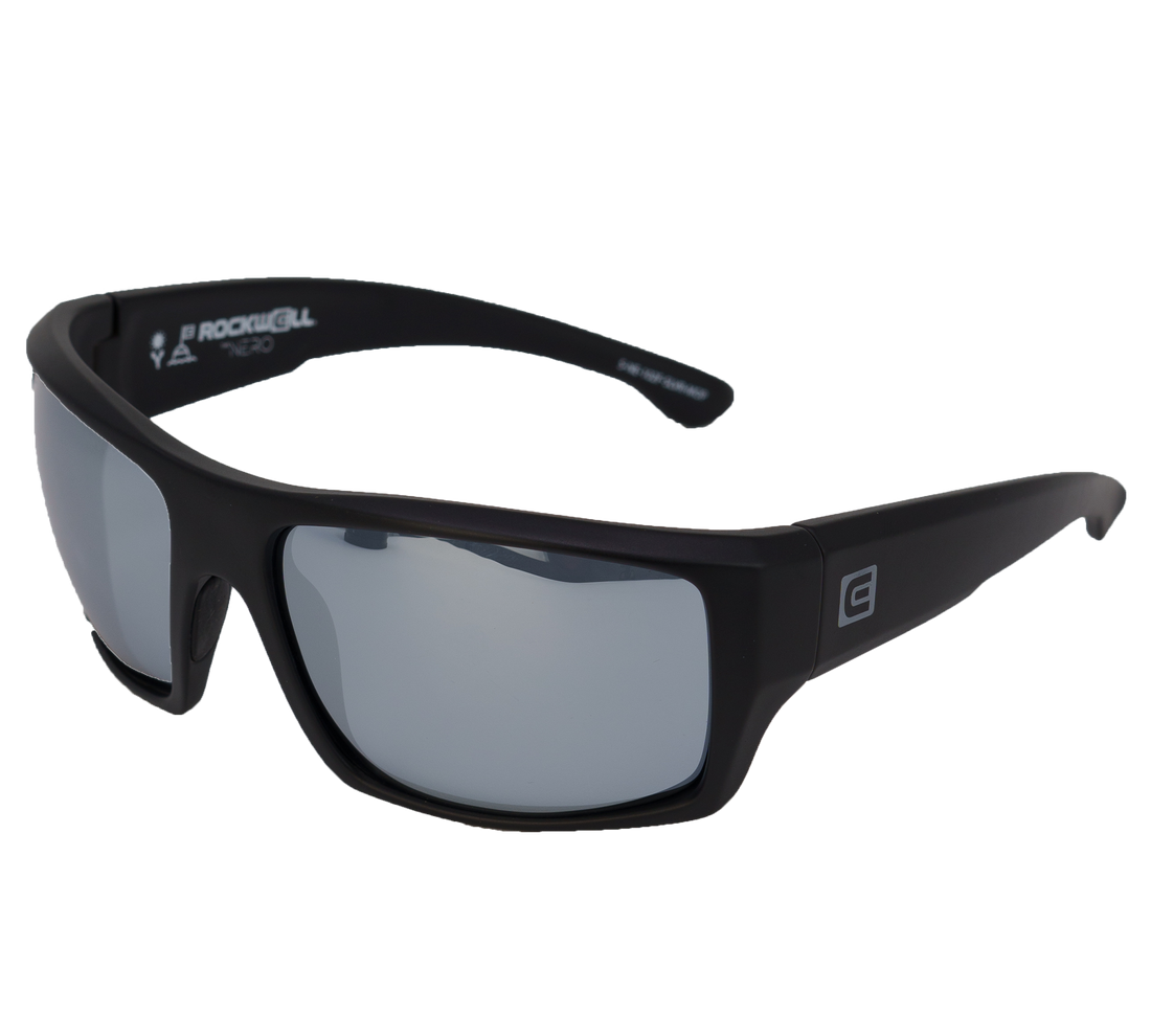Nero Black Frame Grey Lens Side Tilt Angle