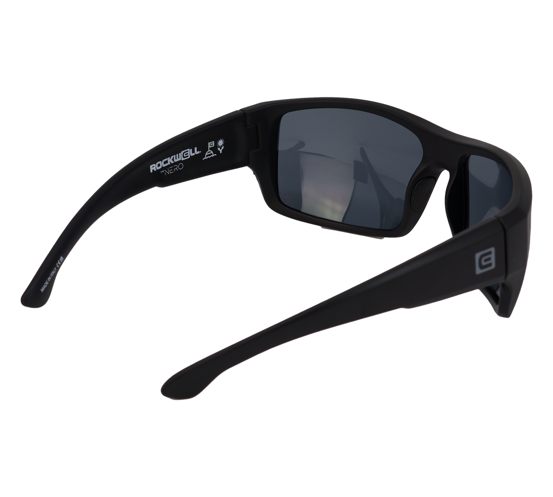 Nero Black Frame Silver Lens back side angle