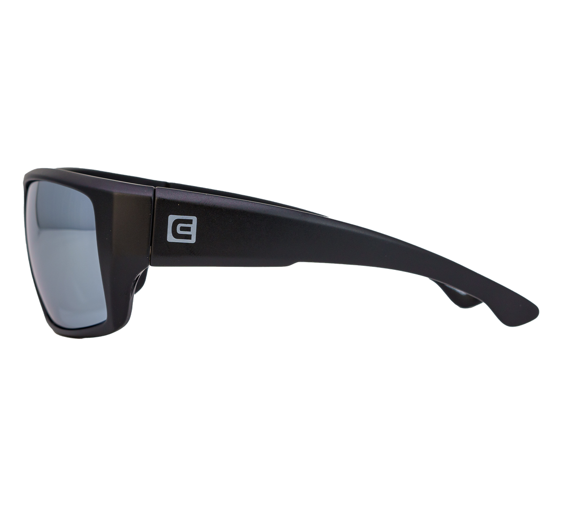Nero Black Frame Silver Lens side angle