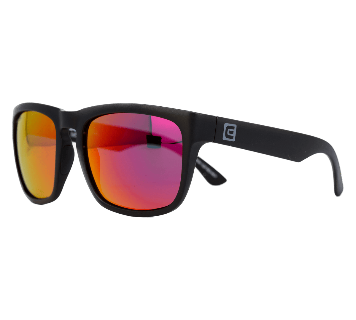 Monaco Black Frame Red Lens Side Tilt Angle