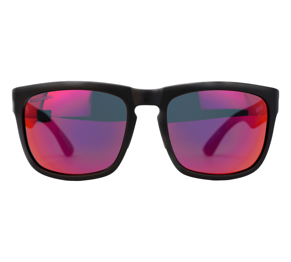 Monaco Black Frame Red Lens Front View