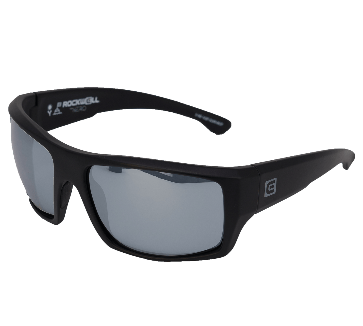 Nero Black Frame Grey Lens Side Tilt Angle