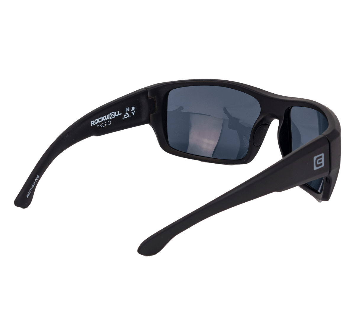 Nero Black Frame Grey Lens Back side Angle