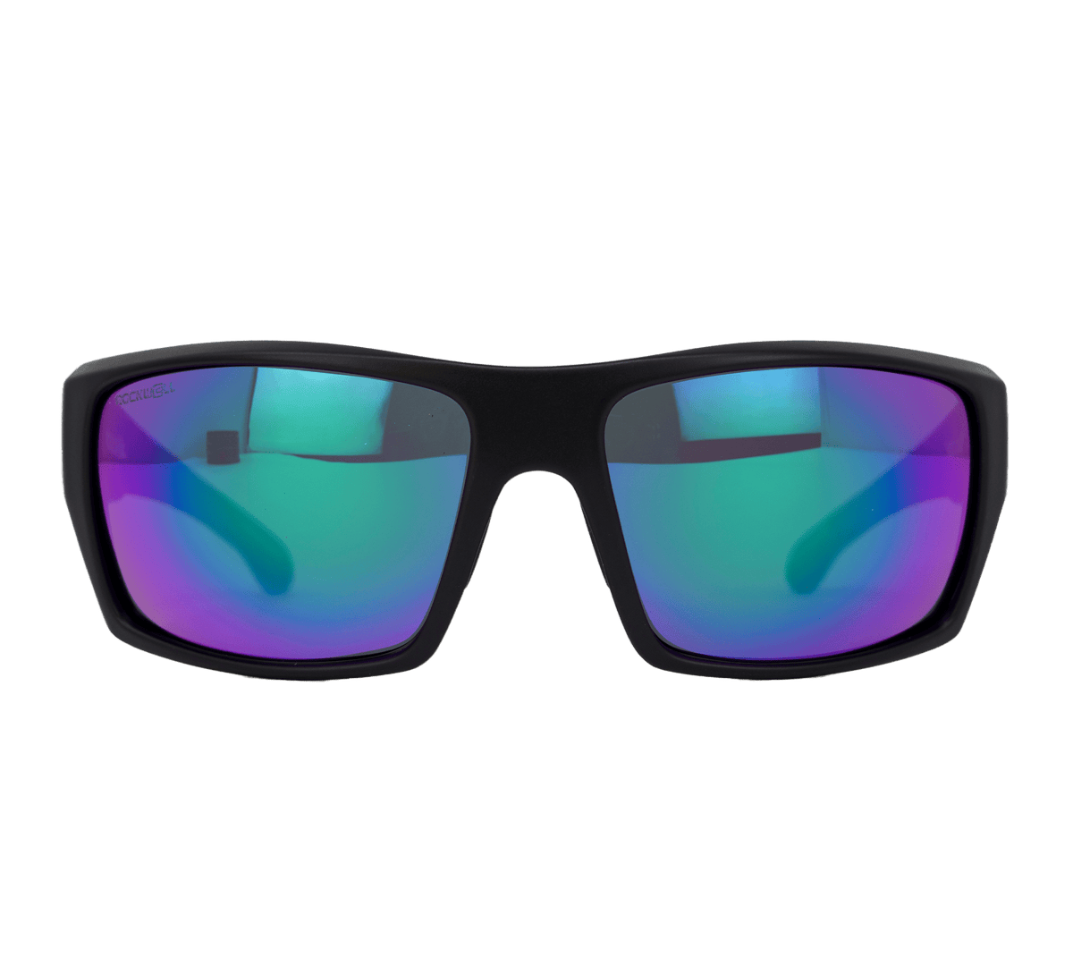 Nero Black Frame Green Lens Front Angle