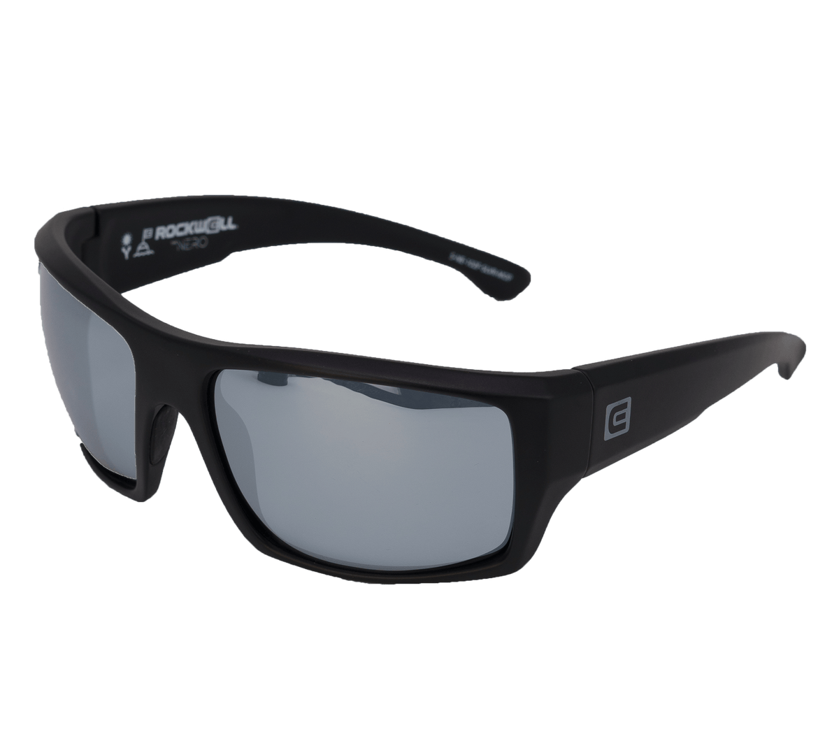 Nero Black Frame Silver Lens side tilt angle
