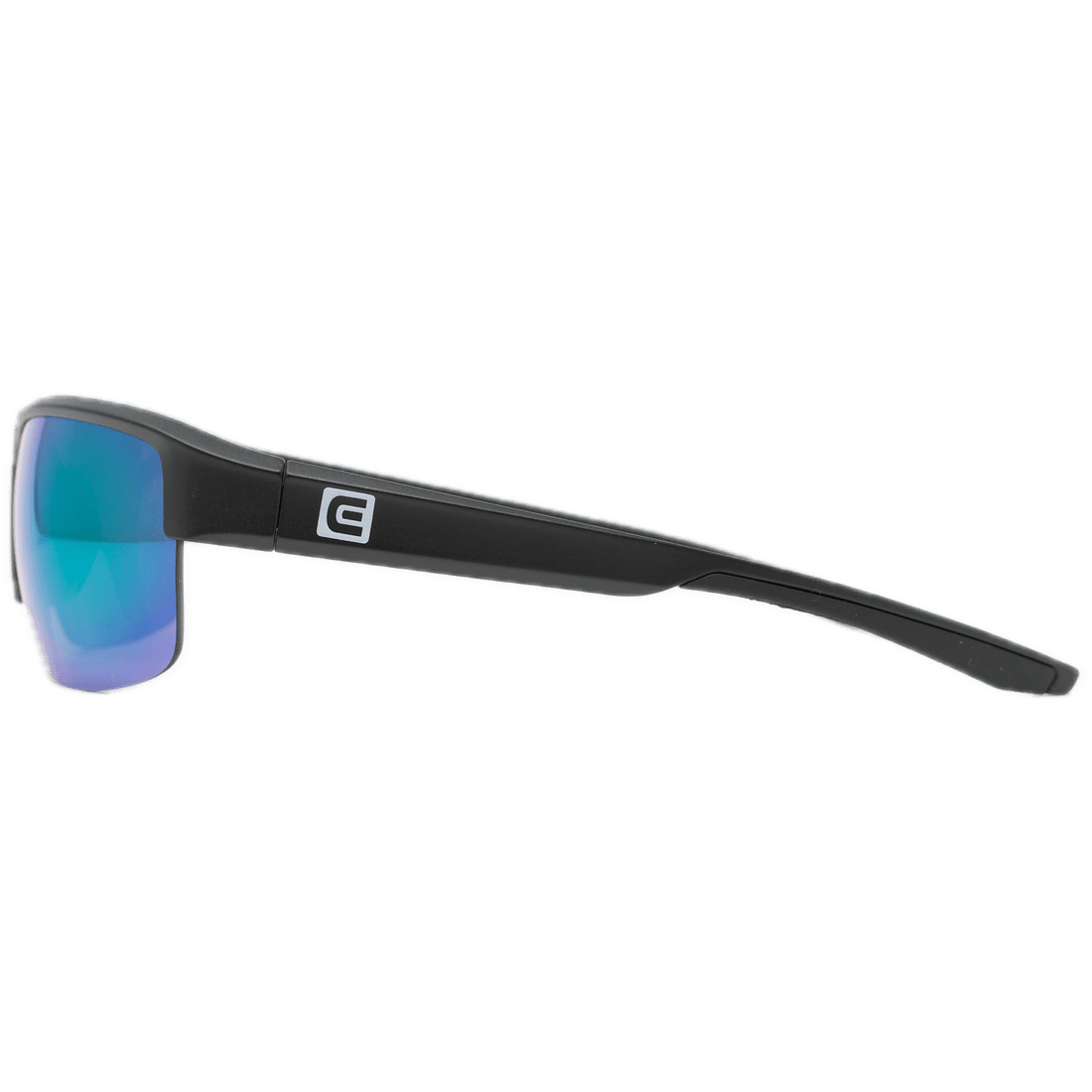 Side View of Venator Sunglasses with Green/Blue Gradient Lens