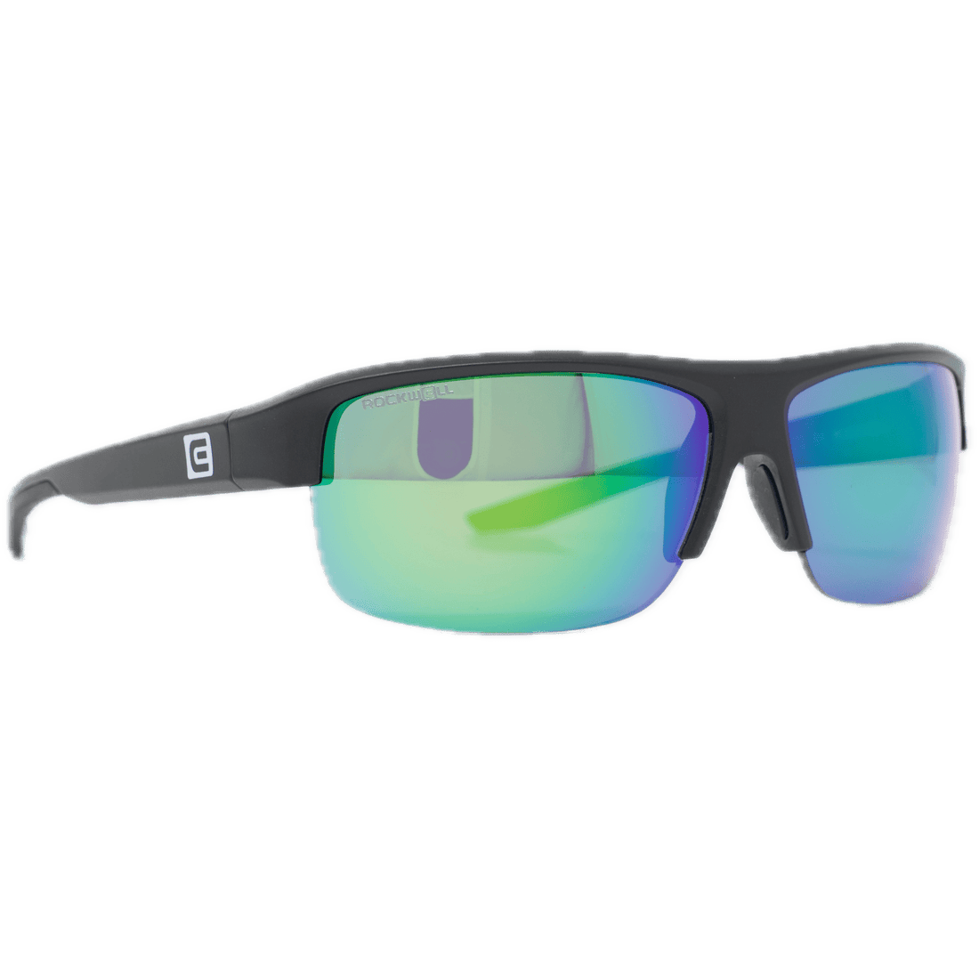 Side View of Venator Sunglasses with Green/Blue Gradient Lens