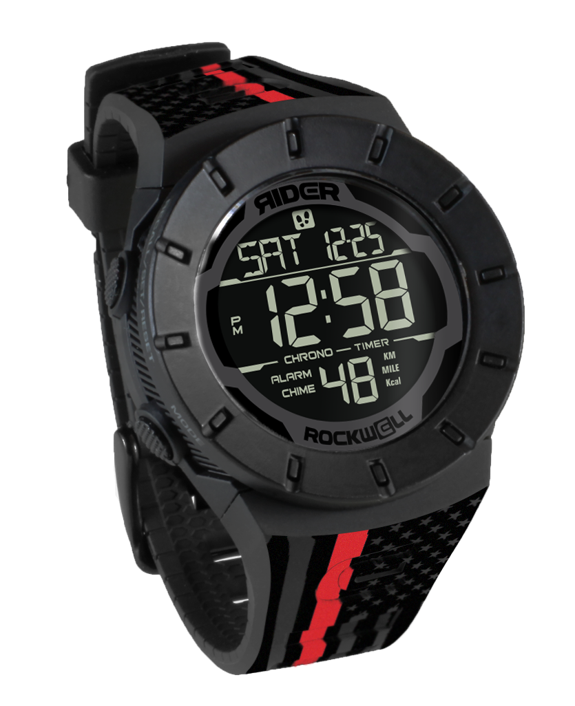 Coliseum fit forum with Thin red line flag down band