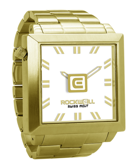 50mm2 (Gold/White) Watch