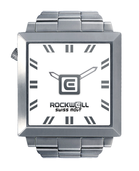 50mm2 (Silver/White) Watch