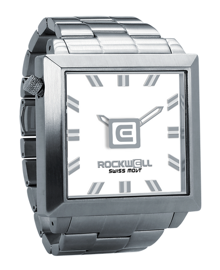 50mm2 (Silver/White) Watch