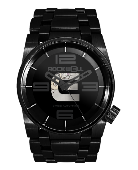 50mm Automatic Washington Edition Men's Luxury Watch in Silver/Black by  Rockwell Time