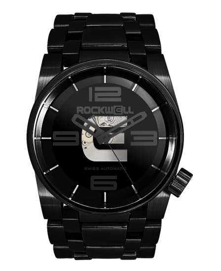 Phantom Black 50mm Automatic Men s Luxury Watch by Rockwell Time