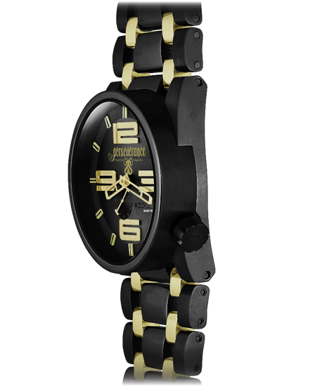 50mm Ricky James Edition Black/Gold Luxury Watch by Rockwell Time 50mm Ricky James Edition Black/Gold Luxury Watch by Rockwell Time