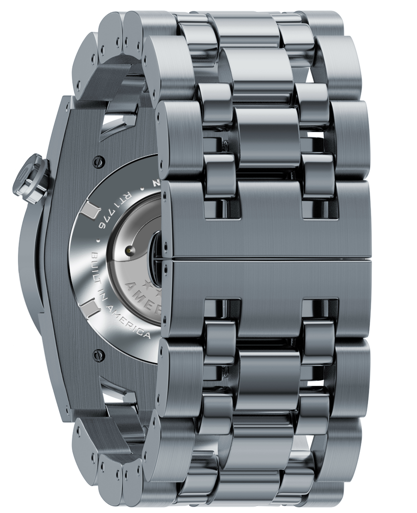 50mm Automatic Washington Edition Men s Luxury Watch in Silver