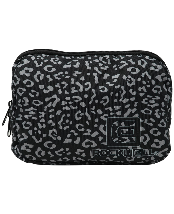 black cheetah mini fanny pack