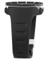black coliseum digital watch with white accents