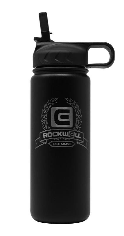 Black Rockwell Warrior Flask