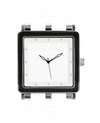 white carbon fiber analog watch