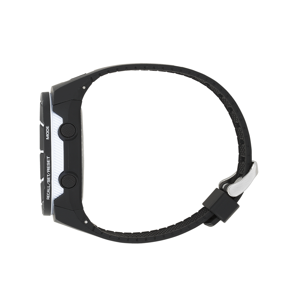 Coliseum Black with White bezel Rubber digital watch